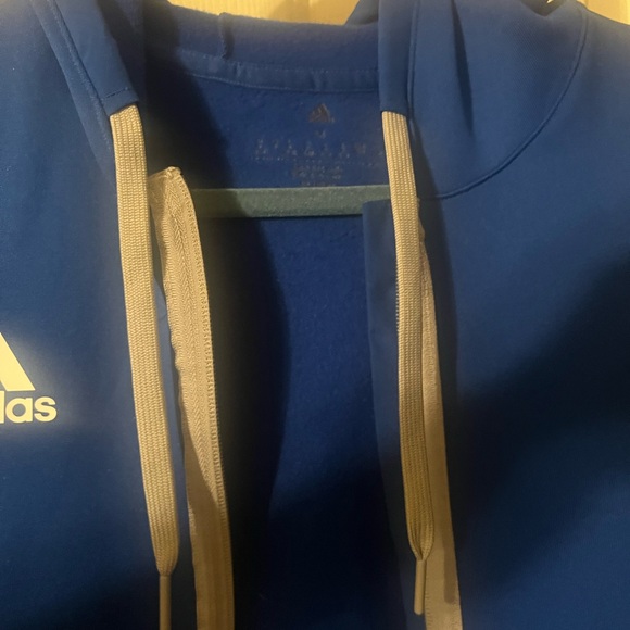 NWOT Adidas Athletic Women’s Royal Blue Hoodie with Gray Accents Size Medium - Picture 7 of 7
